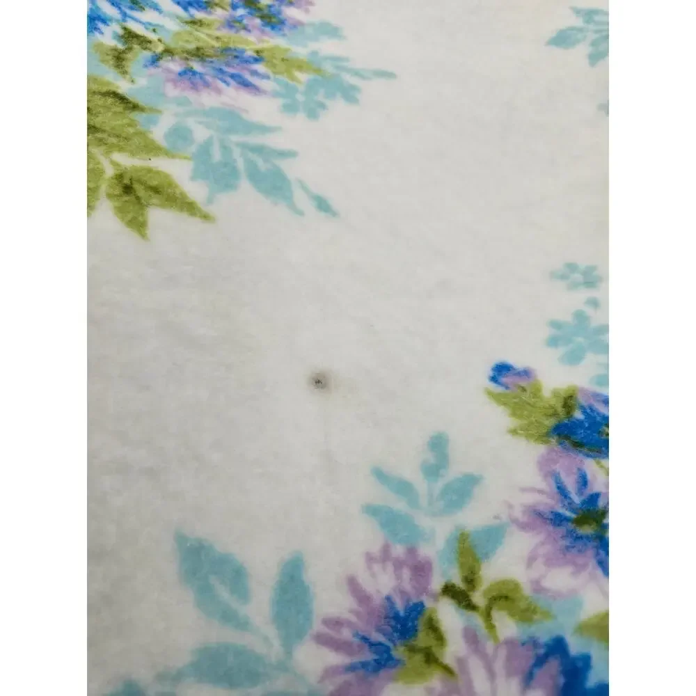 Vintage Fairycore Cottagecore Floral‎ Silky Trim Blanket